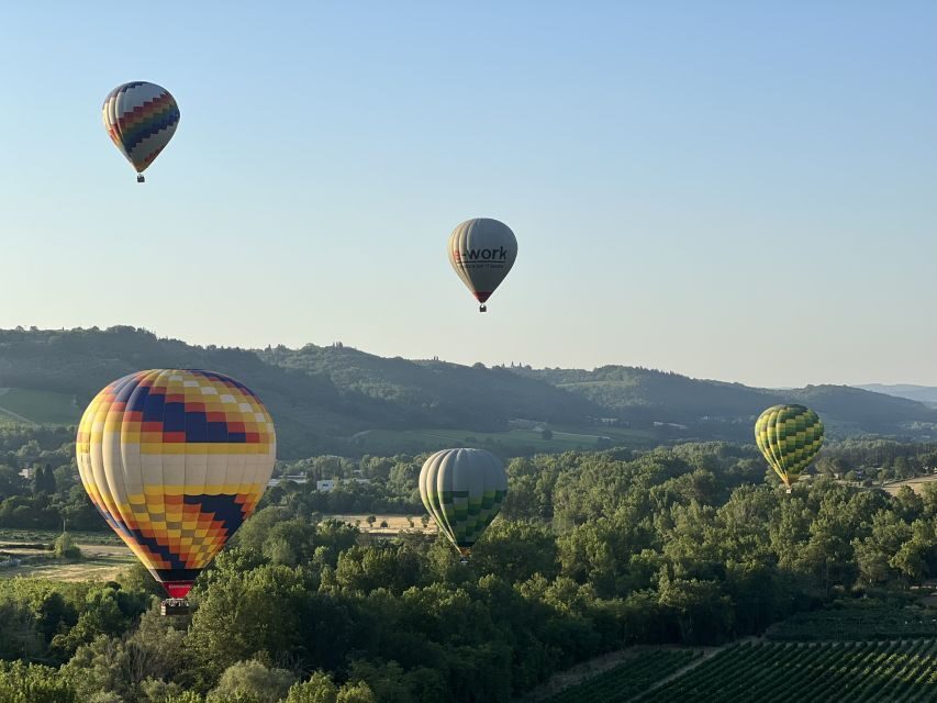 1-Hour Hot Air Balloon Flight Over Tuscany from Lucca - The 2,000-foot view: vineyards, valleys, and castle tops