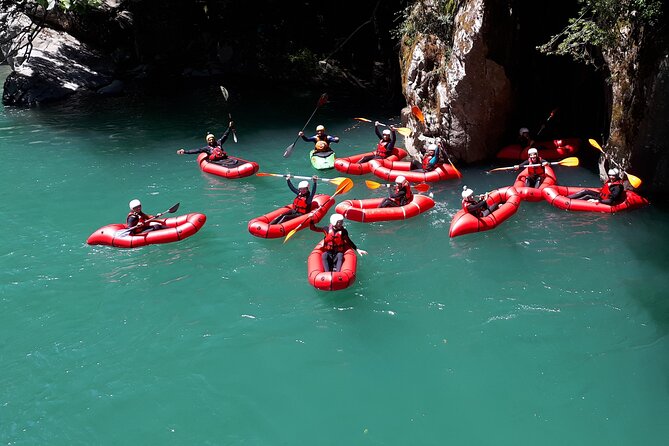Adrenaline kayaking on the Lima and Serchio rivers in Bagni di Lucca - Stop 1 at Ponte Sospeso di San Marcello Pistoiese