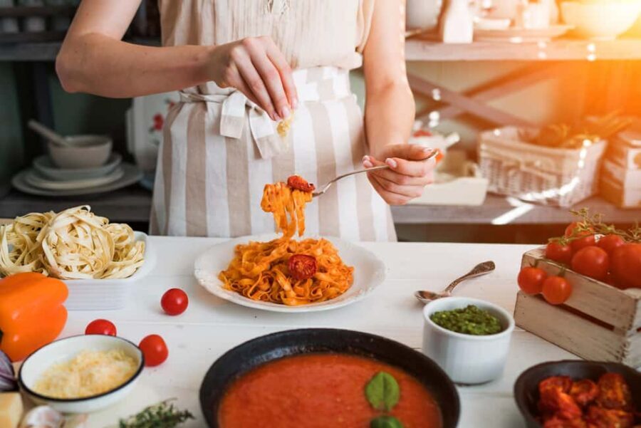 Arezzo: Colorful Tagliatelle and Ravioli Home Cooking Class - The Meal You Eat: Bruschetta, 3 Courses, Chianti, Crostata