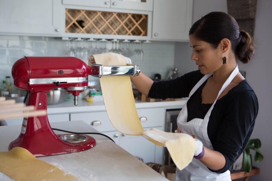Bologna : Pasta Making With Local Chef + Wine - Making tortelloni from scratch with cherry tomato and basil sauce