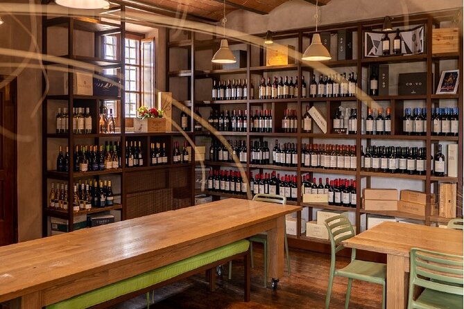 Chianti Classico wine Tour and Tasting - The tasting flight: four labels, including Vernaccia and three Chianti Classico tiers