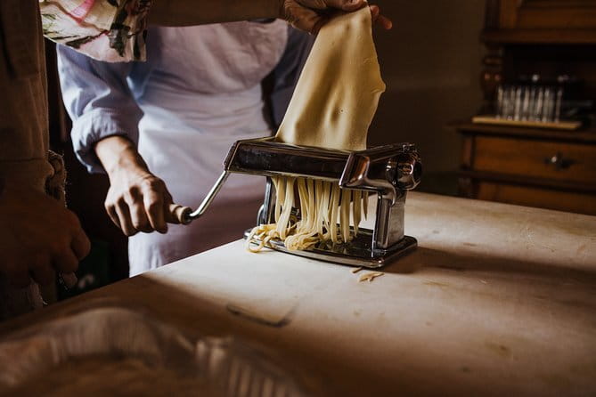 Cooking Class and Lunch at a Tuscan Farmhouse with Local Market Tour from Florence - The 4-Course Lunch With Wine: Eating What You Cook