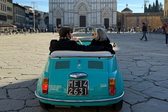 Discover Florence city center on e-cabriot fiat 500 - 2 hours, up to 3 people: why this feels like a custom city cruise