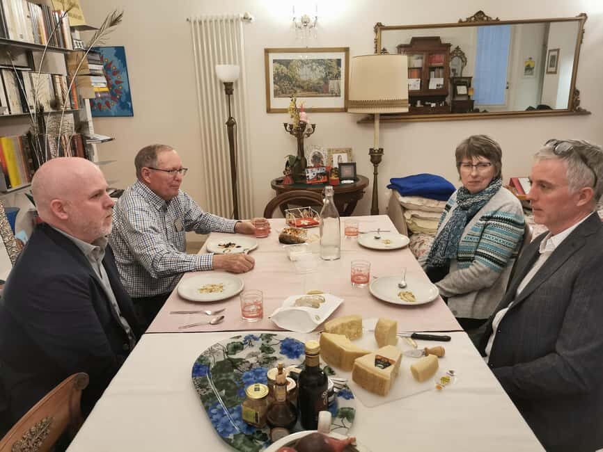 Emilia Romagna cheese tour - The home tasting at Ilaria’s: where comparisons actually click