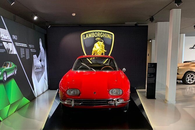 Ferrari and Lamborghini Museums, Pagani Factory & Museum - Tour from Bologna - Ferrari Museum in Maranello: trophies, rotating models, and optional F1 tech