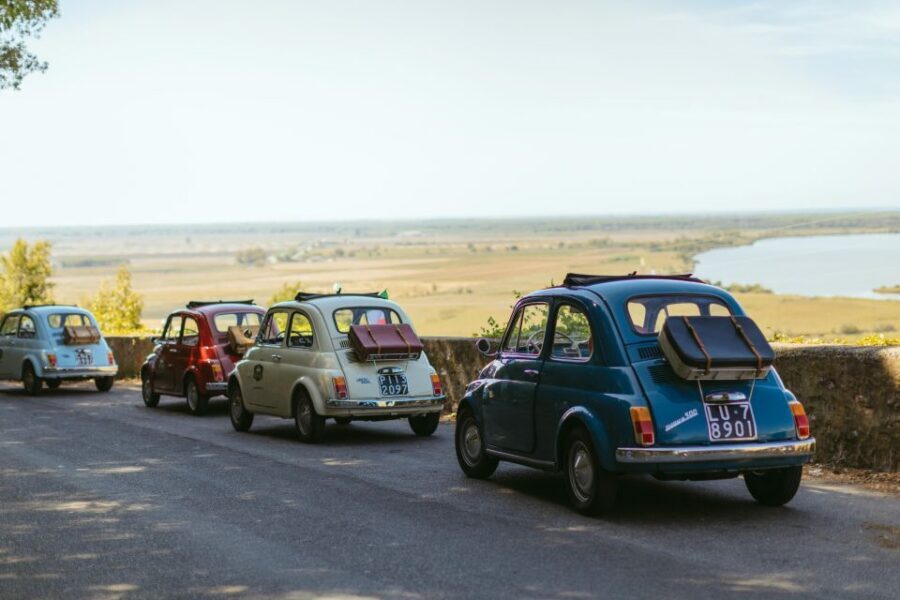 Fiat 500: Self-Tour in the Tuscan countryside - Gattaiola backroads under the Pisano Mountains