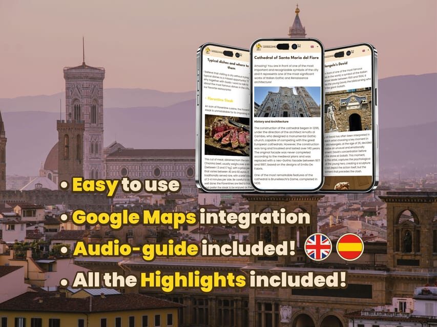 Firenze: Digital Guide made by a Local for your walking tour - Price and Value for a 4.1 km Self-Paced Day