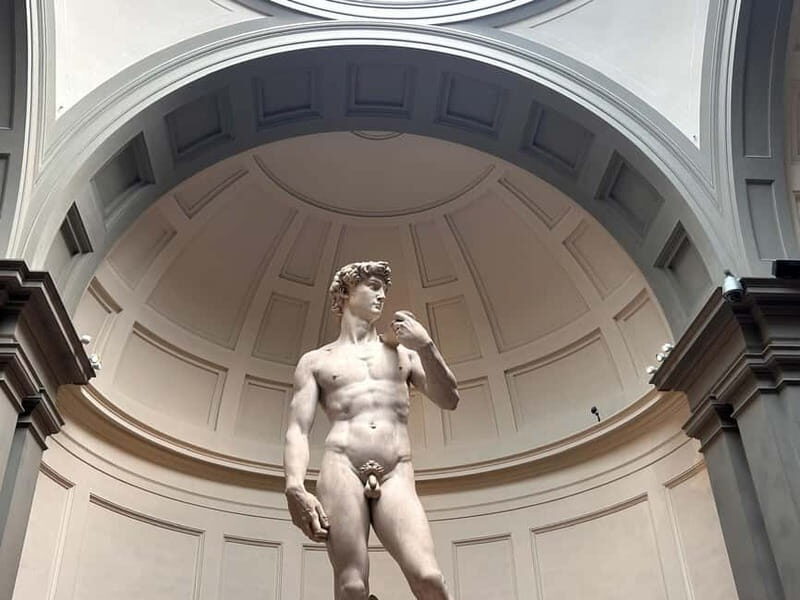 Florence: Accademia and David Entrance Ticket with a Host - Gipsoteca (Hall of Models): Bartolini and Pampaloni in Plaster
