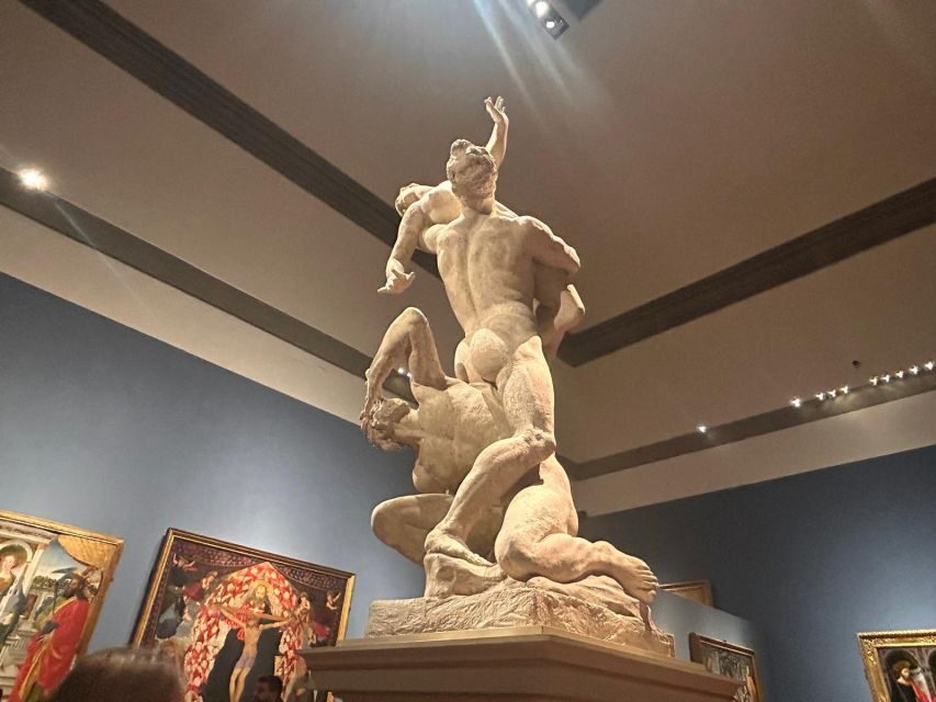 Florence: David's Accademia timed Ticket with Audio APP - Top Floor Medieval Altarpieces: Finish Strong