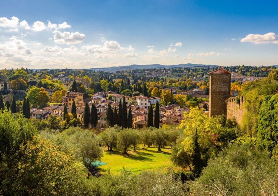 Florence E-Bike tour: Piazzale Michelangelo, Hills & Gelato - San Miniato al Monte and the view-hungry stops: church exteriors plus street-level context