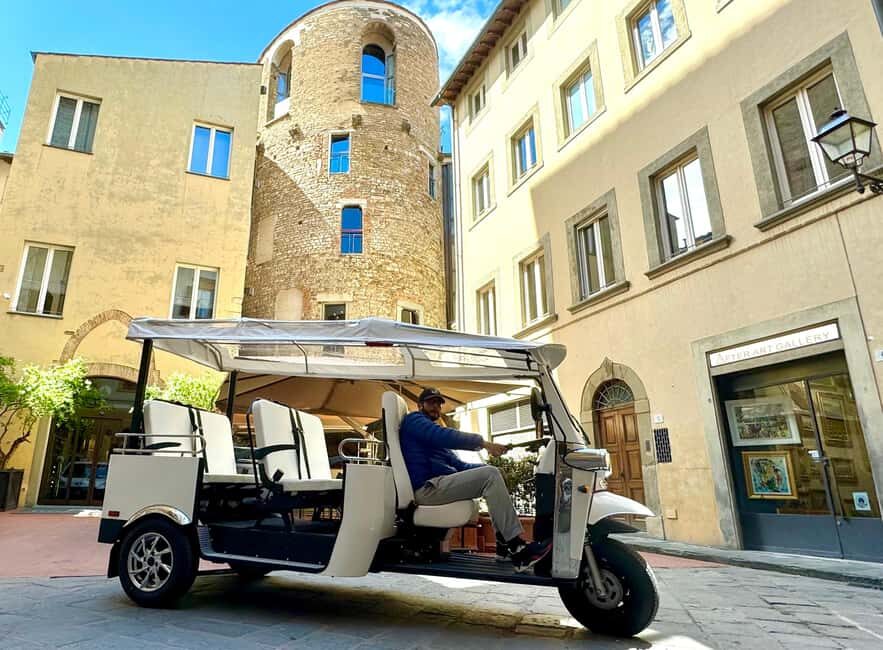 Florence: Eco Golf Car & e Tuk Tuk City Tour - Where to meet and how the pickup works in the center