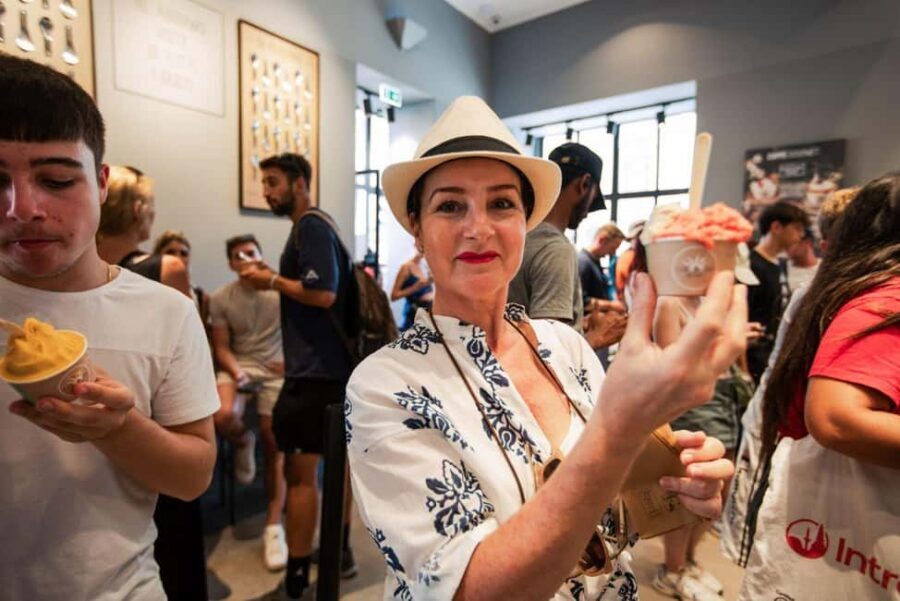 Florence Foodies Tour: Savor Tuscan Flavors & Fine Wine - Gelato at a favorite stop, plus a cookie tasting in a wine-window place