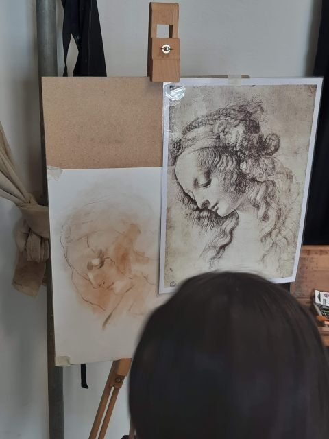 Florence: Leonardo Drawings - Where the Lesson Starts: Geko Art Studio’s Glass-Door Meeting Point