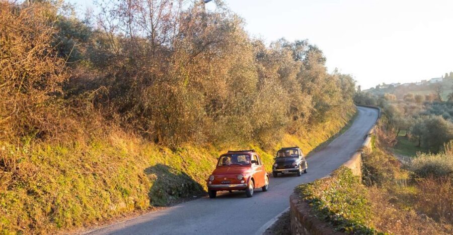 Florence: Private Vintage Fiat500 Countryside & Winery Lunch - From Florence hills to first viewpoint: how the tour eases you into Tuscany