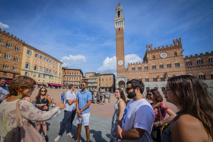 Florence: Siena, San Gimignano and Pisa Group Tour - Siena walking tour: San Domenico, Piazza del Campo, and the Duomo area