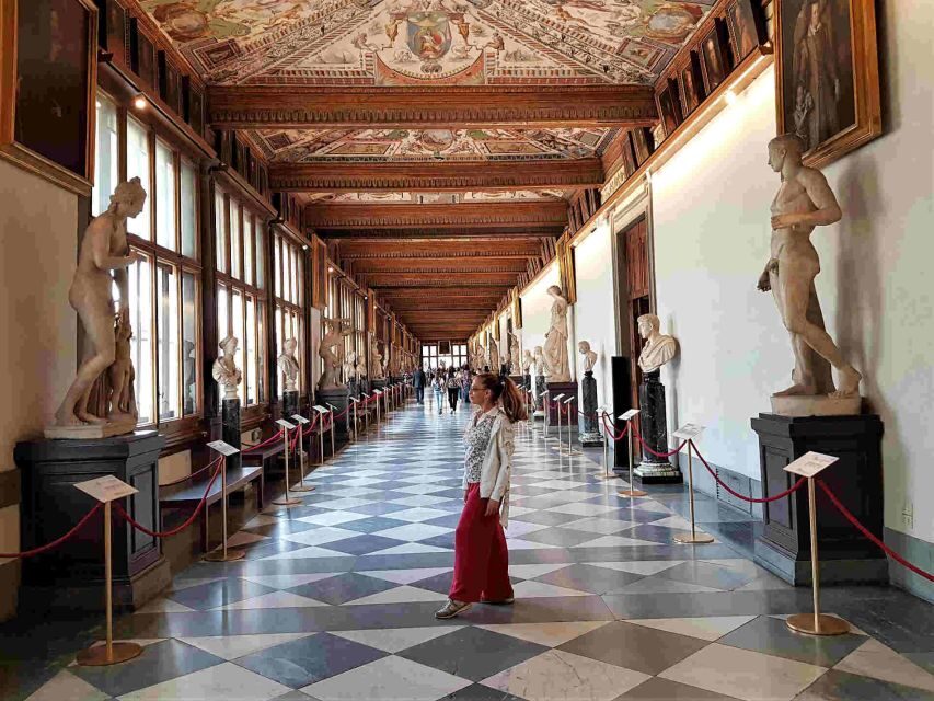 Florence: Uffizi Gallery and Accademia Guided Tour - Meeting the Tour: Giotto Statue at Uffizi, Then Via Ricasoli at Accademia