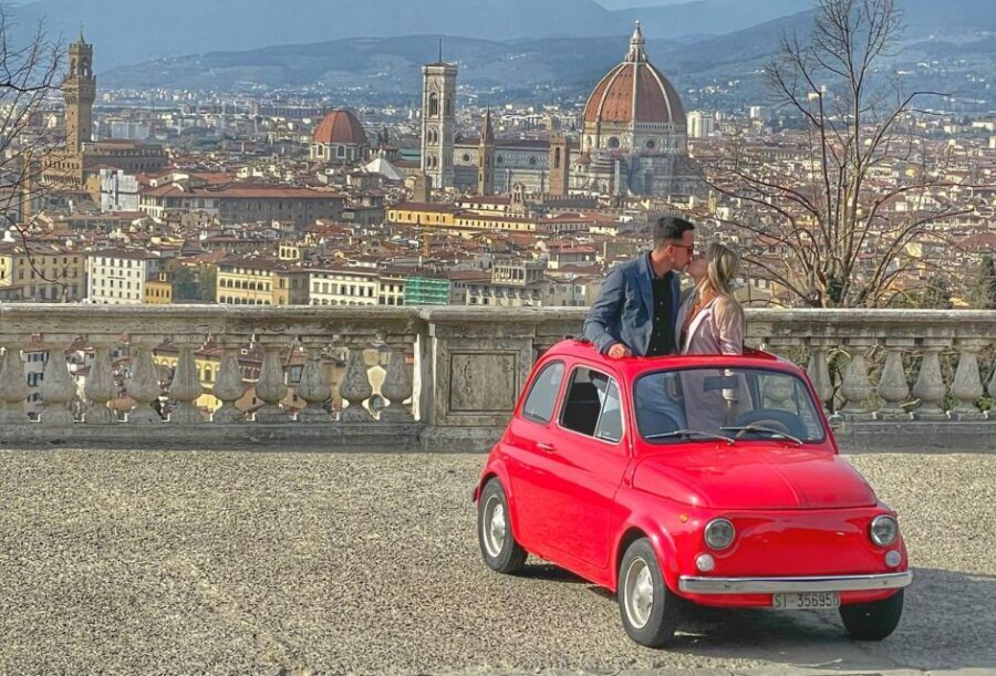 Florence: Vintage Fiat 500 Tour with Wine Tasting at Winery - Riding a ’60s Fiat 500 out past Florence crowds
