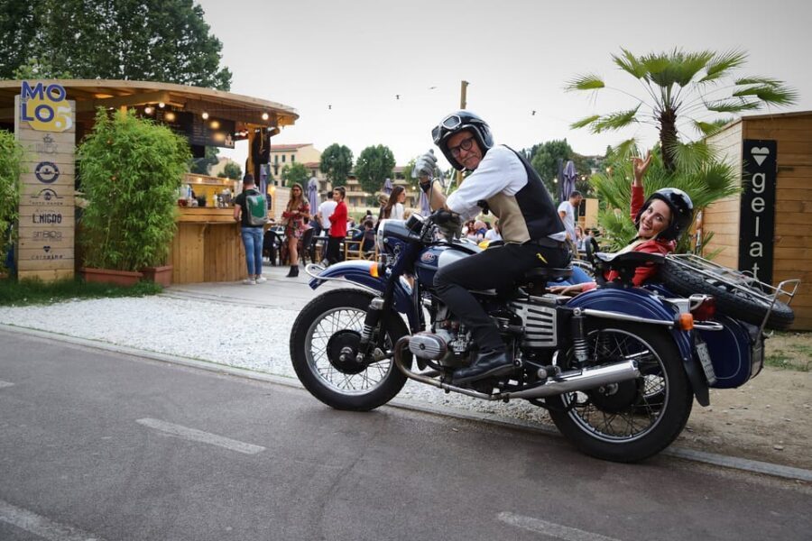 Florence Vintage Motorcycle Sidecar ride - Morning or Sunset - Oltrarno Porte stops: the history lesson you get while riding