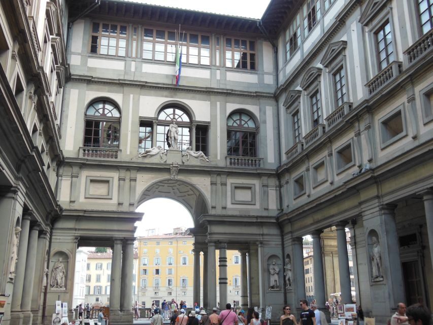 Florence: Walking Tour with Accademia & Uffizi Galleries - Uffizi Gallery: Botticelli, Renaissance Giants, and the Terrace Payoff