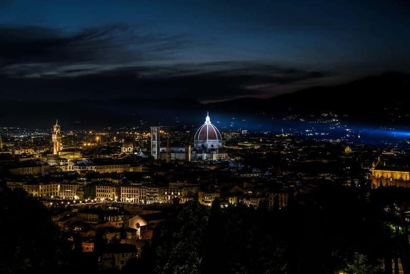 Florence:Sunset Panoramic Tour Fiesole & Michelangelo Square - Stop 2: Fiesole at night, where the view spreads out