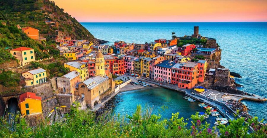 From Florence: Cinque Terre & Pisa Leaning Tower Day Tour - Vernazza: Your Longer Village Stop with Lunch Time and Beach Break