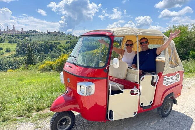 From Florence:Tuscany Tuk Tuk with Lunch, Wine & San Gimignano - Key takeaways before you go