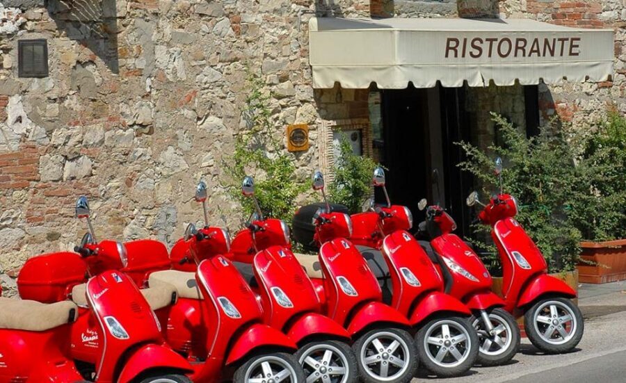 From San Gimignano: Vespa Tour in Chianti - Winery time in Chianti: guided tour, wine tasting, and local snacks