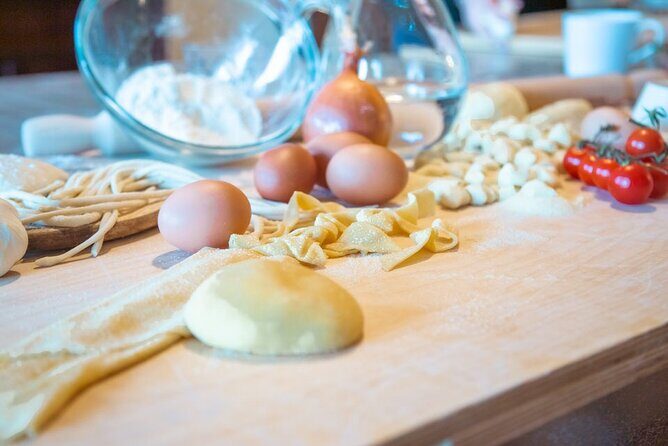 Golden Grains & Gourmet Pasta Cooking Class - From Town-Center Walk to Podere La Marronaia’s Vineyard Kitchen