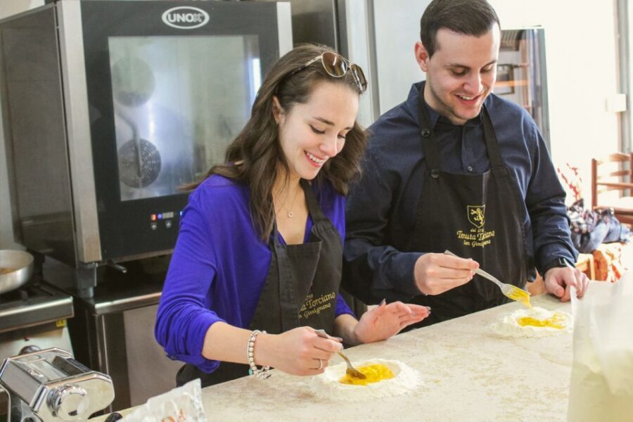 Hands-on Pasta Making Cooking Class and Wine Tasting - The meal and tasting: Tuscan cheeses, three pastas, and wine that stays in your glass