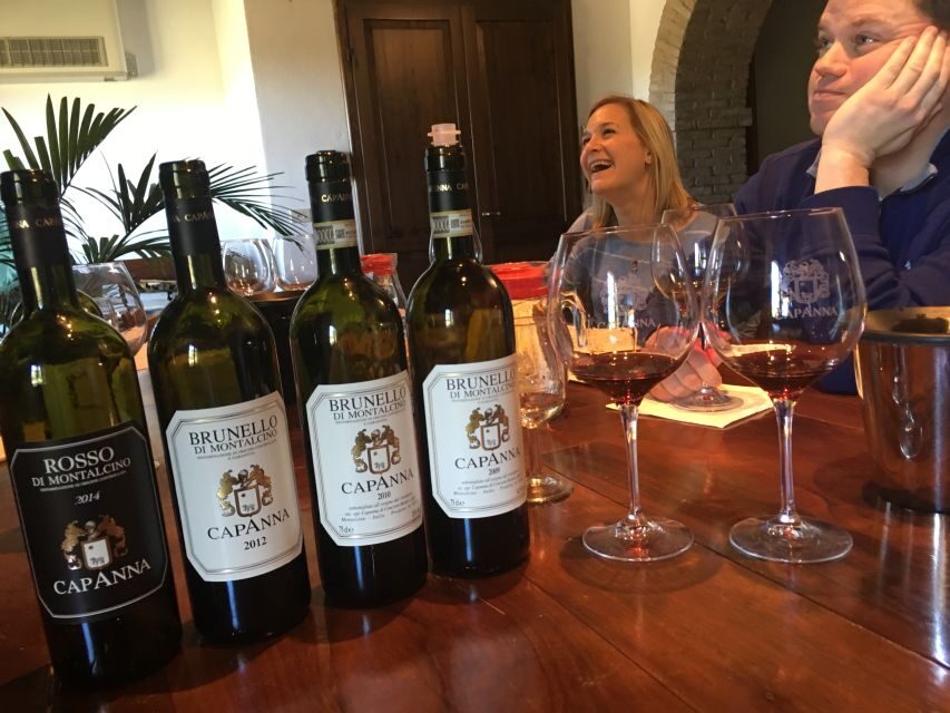 Montalcino: Small-Group Brunello Wine Tour from Florence - Two wineries in the Tuscan hills: cellar visits change everything