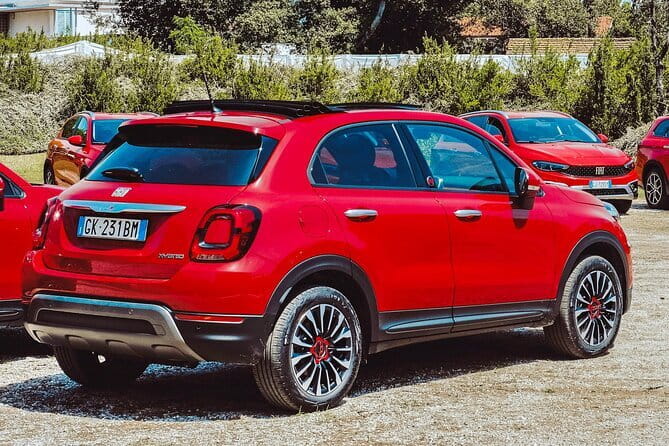 New Fiat 500X (SUV) Rental (all day) - Florence Landmarks: Michelangelo, Ponte Vecchio, Pitti, and Boboli