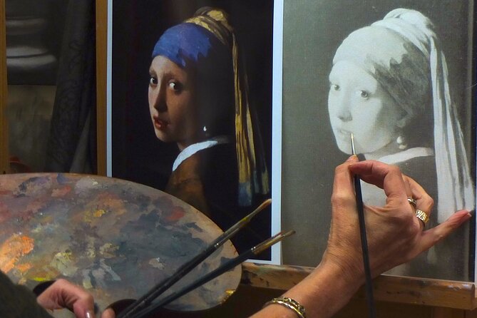Oil Painting Class in Florence - Soft edges vs hard edges: making your copy look like painting, not coloring