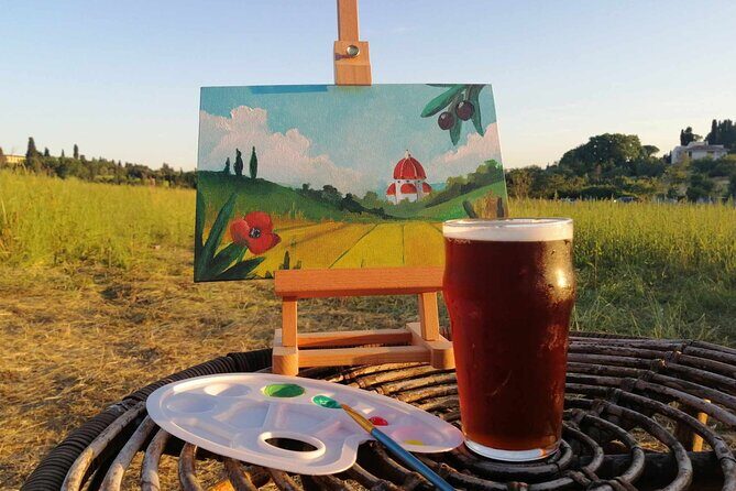 Paint And Drink Florentine Hills Art at La Birr'aia in Marignolle - Painting With a Pro in the Florentine Hills: The Point of the Night