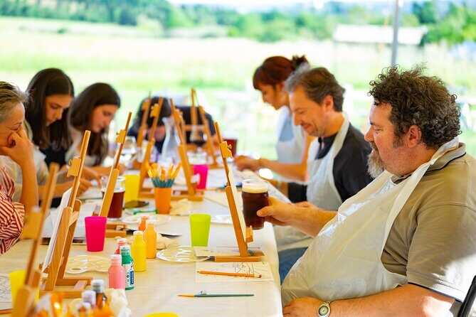 Paint And Drink Florentine Hills Art at La Birr'aia in Marignolle - Hosts That Keep It Light: Why Francesco and Enrico Matter