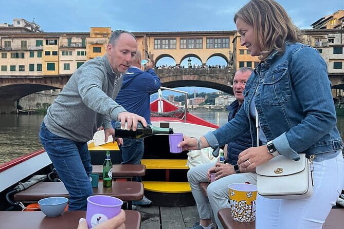 Panoramic Florence by Boat with Wine - Going under Ponte Vecchio: the angle you can’t fake
