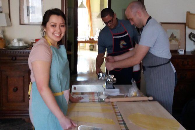 Pastamama, Home Cooking Classes at Grace's Home - The lunch you actually sit down for: wine, dessert, and eating what you made
