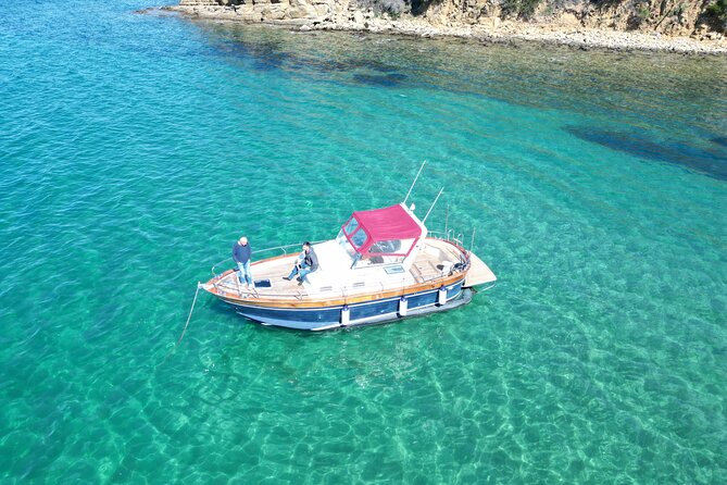Private Boat Excursion with Lunch or Aperitif to the Calette di Scarlino - Cala Civette: Sandy Beach Plus Rocky North Side for Better Snorkel Spots