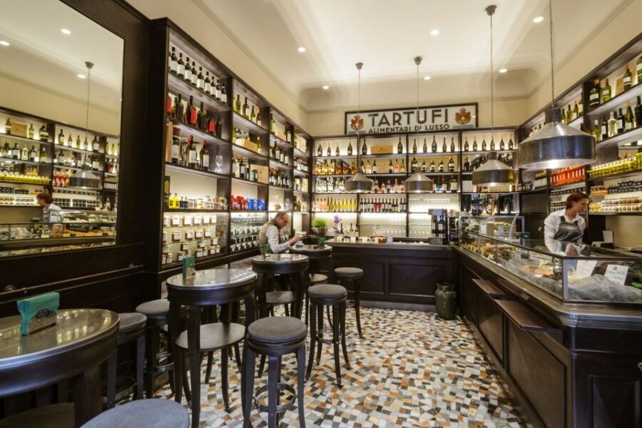 Private Flavors of Florence Walking Tour(Food&Wine Included) - Inside an enoteca: two Tuscan wines, cheeses, and a local cold cut