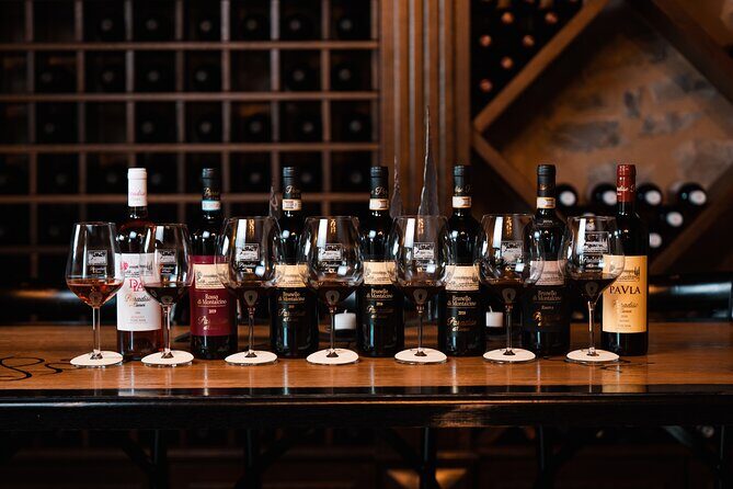 Private Premium Brunello Wine Tasting Tour & Food Pairing - Your wine lineup: from Rosato to Riserva, plus a Super Tuscan and grappa