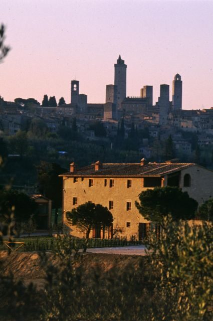 SAN GIMIGNANO: DEGUSTAZIONE CON VISTA SULLE TORRI - The view setup: eating outside with San Gimignano’s towers in mind