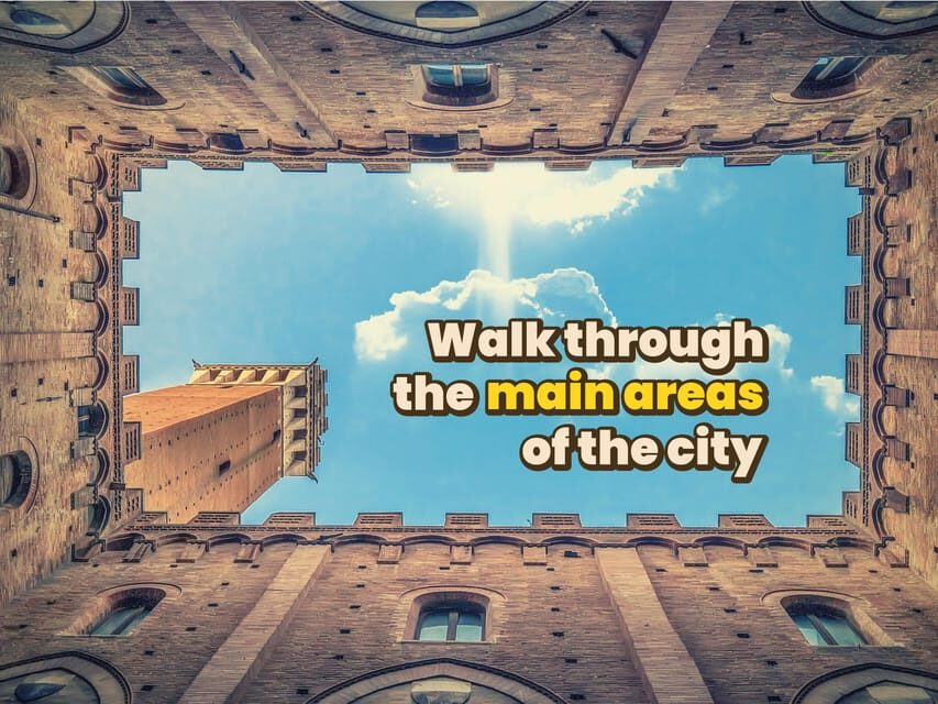 Siena: Digital Guide made with a Local for your Tour - The walking plan: about 4 km through Siena streets