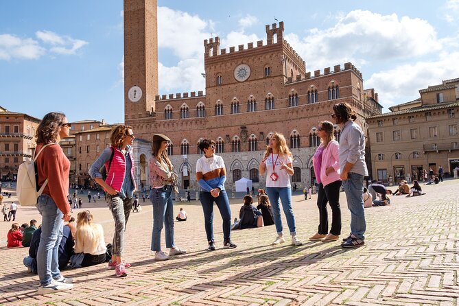 Siena Sightseeing Walking Tour with Food Tastings for Small Groups or Private - Piazza Salimbeni and the Contrade You’ll Hear About All Week