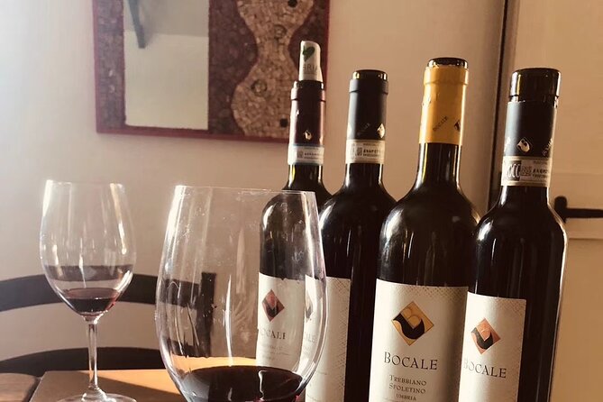 Tasting Selection of 4 wines in Montefalco - Bruschetta and extra virgin olive oil: your easy palate reset
