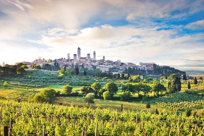 The Best of Tuscany: Private Full Day Tour From Florence - San Gimignano 1300: towers, medieval streets, and Vernaccia-country atmosphere