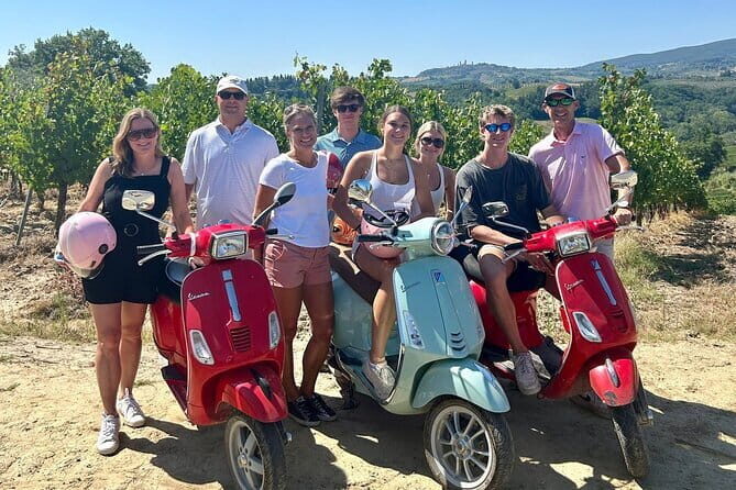 Tuscany Sunset Vespa tour with Dinner at a Chianti Winery - San Gimignano on your schedule: towers, shopping time, and an easy wander