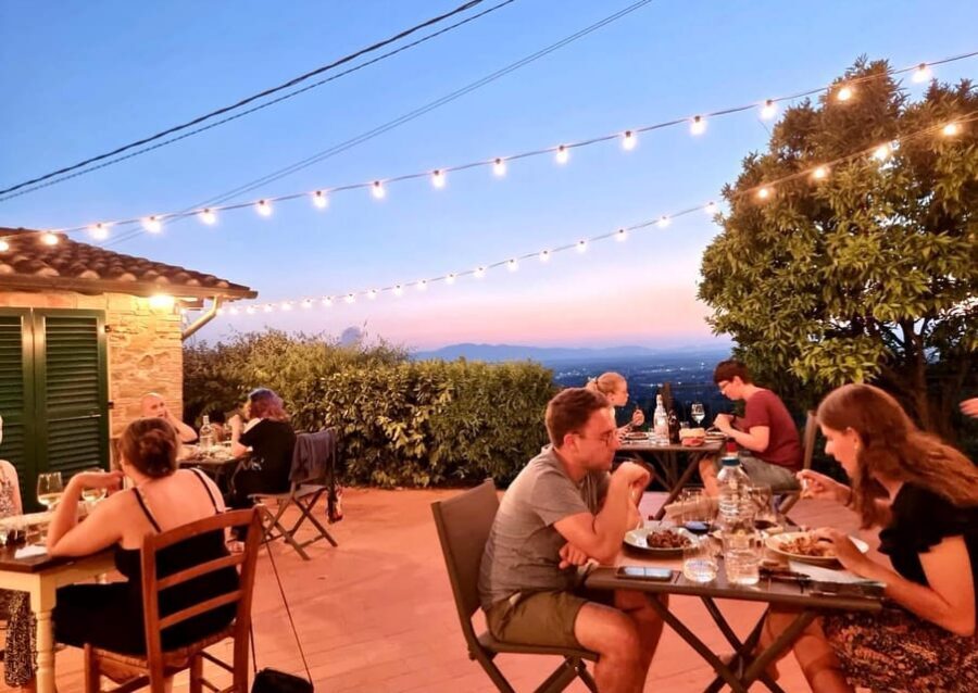 Vinci: Wine Tasting & Local Tuscan Food Dinner - Your paired Tuscan meal: appetizers and lasagna, matched to the glass