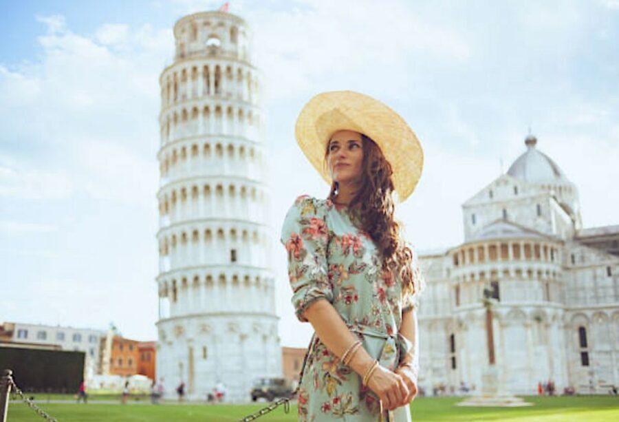 VIP photoshoot and videoreel in Pisa with tv producer - Stop 1: The Leaning Tower of Pisa Photo Shoot (Angles, Distance, and Control)