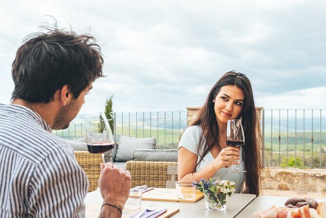Visit to the Cellar with Wine & Food Tasting over the Val d'Orcia - Meeting at Podere Montale: where the tasting starts