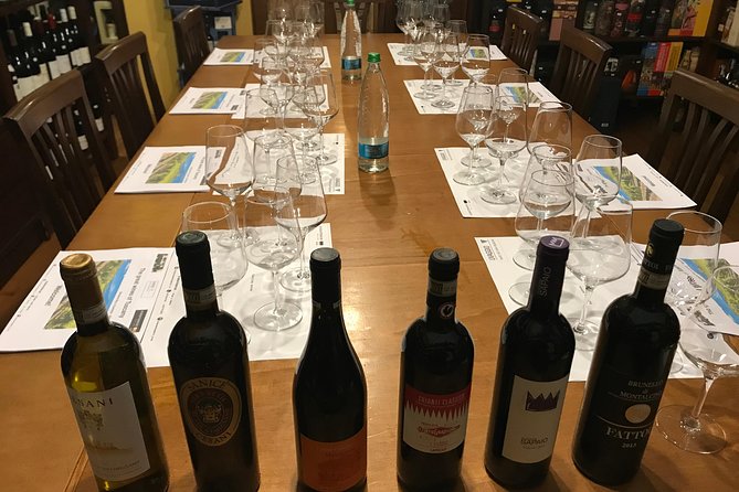 Wine tasting in Lucca "at home" with expert sommelier - 5 wines - Pairing Bread, Cheese, Focaccia, and Extra Virgin Olive Oil
